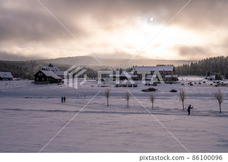 Wintertime landscape of Jizera Mountains 86100096