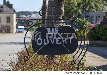 French outdoor open sign 86100300