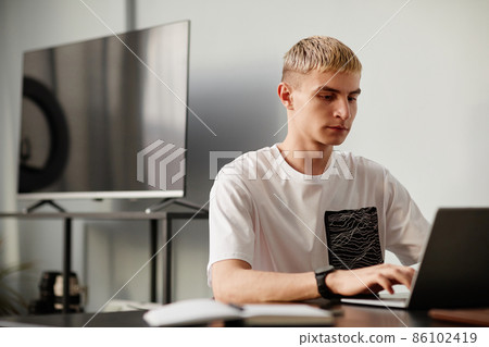 Young Man at Home 86102419