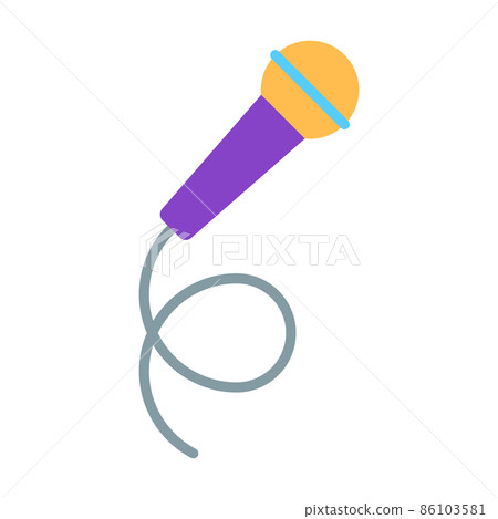 Microphone Vector Illustration. Voice Speak Up and Recording