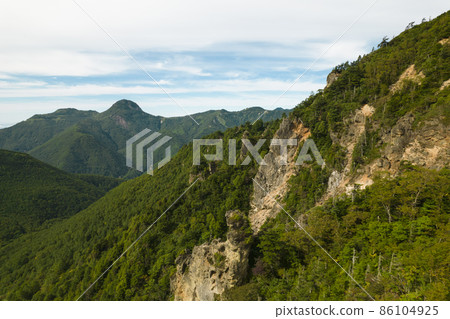 開始崩塌的山面志賀高原無人機航拍 開始崩塌的山面志賀高原無人機航拍 86104925