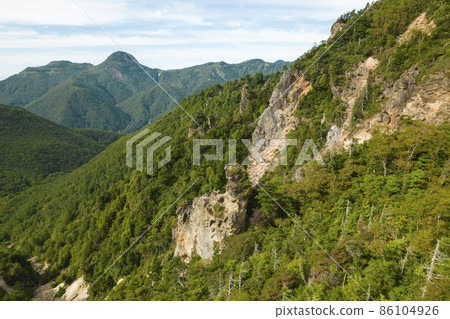 開始崩塌的山面志賀高原無人機航拍 開始崩塌的山面志賀高原無人機航拍 86104926