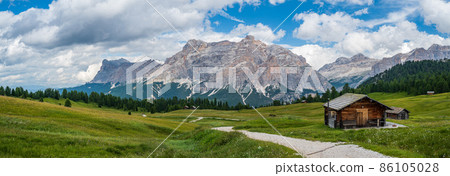 Pralongia Plateau in the Dolomites Pralongia Plateau in the Dolomites 86105028