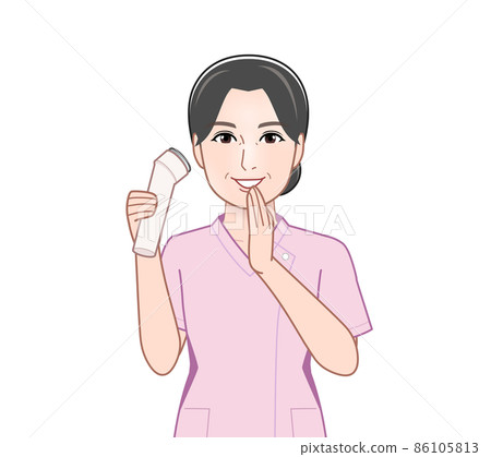 A person who talks about the advantages and disadvantages of facial equipment A person who talks about the advantages and disadvantages of facial equipment 86105813