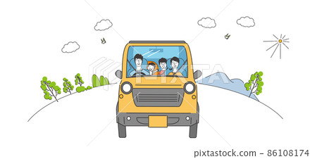 Car and family 86108174