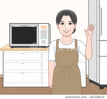 Microwave and housewife 86108624