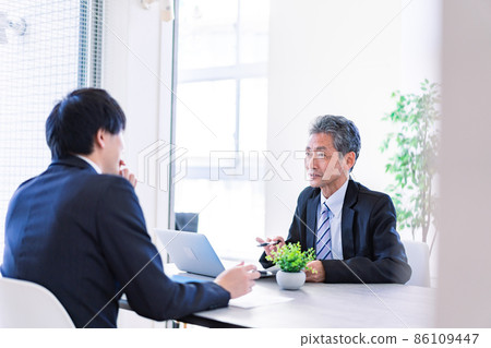 A boss and a subordinate to talk to 86109447