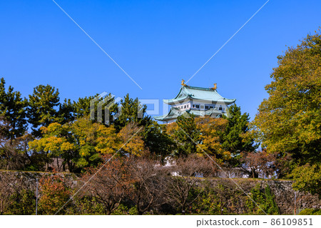 Nagoya Castle in the morning, Nagoya City, Aichi Prefecture Nagoya Castle in the morning, Nagoya City, Aichi Prefecture 86109851
