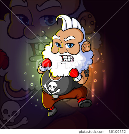 The strong robber fighter esport mascot design The strong robber fighter esport mascot design 86109852