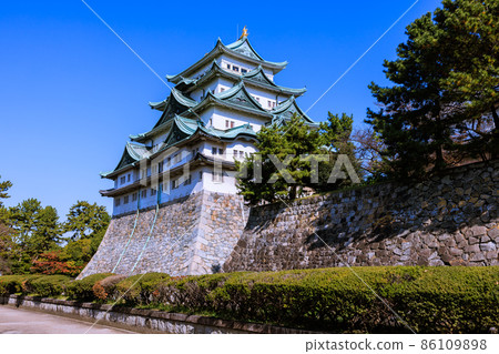 愛知縣名古屋市秋天的名古屋城 愛知縣名古屋市秋天的名古屋城 86109898