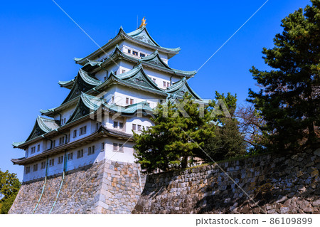 愛知縣名古屋市秋天的名古屋城 愛知縣名古屋市秋天的名古屋城 86109899