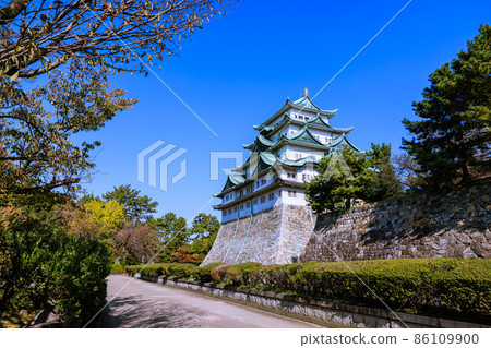 愛知縣名古屋市秋天的名古屋城 愛知縣名古屋市秋天的名古屋城 86109900