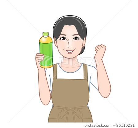 一個喝茶的女人的插圖 一個喝茶的女人的插圖 86110251