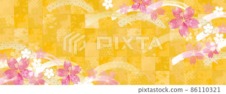 櫻花背景圖金箔 86110321