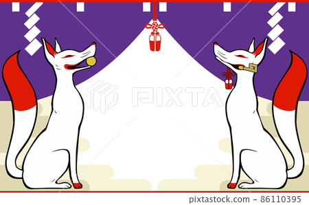 Frame of fox and god front curtain Frame of fox and god front curtain 86110395