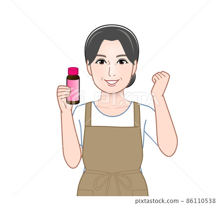 喝美容飲料的家庭主婦 喝美容飲料的家庭主婦 86110538