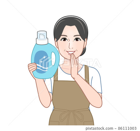 Laundry detergent and female 86111003