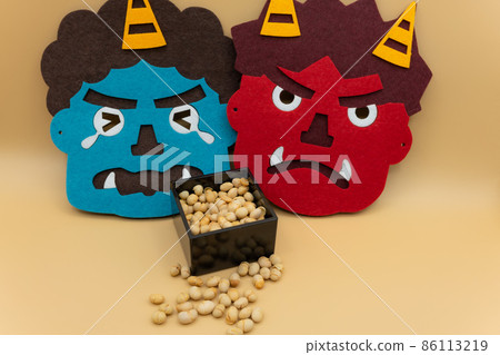 [February] Setsubun bean sowing image [Event] 86113219
