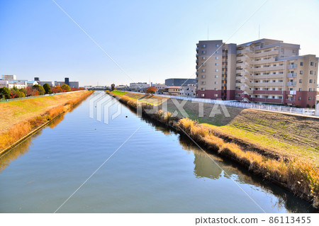 Iriya Ohashi / Downstream from Shin-Shiba River / Overlooking the direction of Nanpei Ohashi (Adachi-ku, Tokyo) [2021.11] 86113455