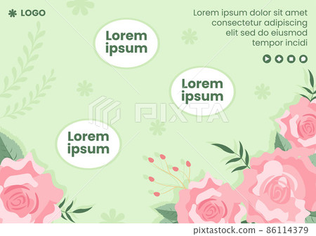 Spring Sale with Blossom Flowers Brochure Template Flat Design Illustration Editable of Square Background for Social Media or Greeting Card 86114379
