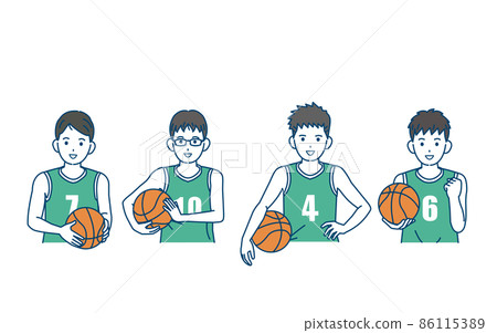 Basketball boys basketball club club activities... - Stock Illustration ...