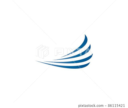 Wave symbol vector icon Wave symbol vector icon 86115421