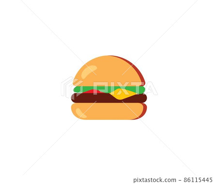 Burger vector icon Burger vector icon 86115445