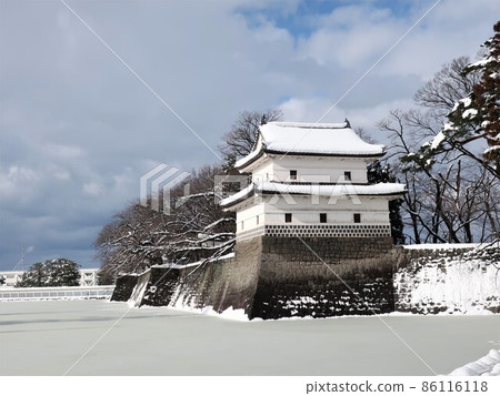 Shibata城堡冬天風景 86116118