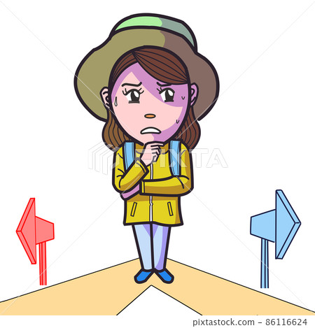 登山女孩迷路了 86116624