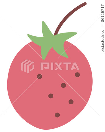 Strawberry spring hand-painted illustration fruit fruit illustration cute illustration food ingredients berry fresh fruit 86116717