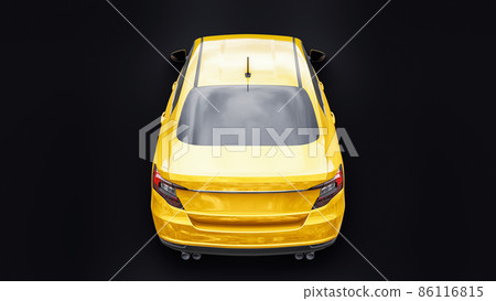 Compact Sports car Family Sedan 3d illustration. Compact Sports car Family Sedan 3d illustration. 86116815