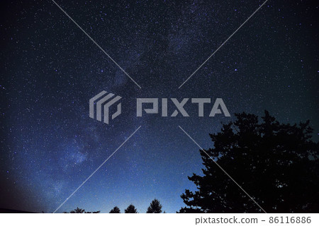 Milky Way floating in the summer night sky Milky Way floating in the summer night sky 86116886