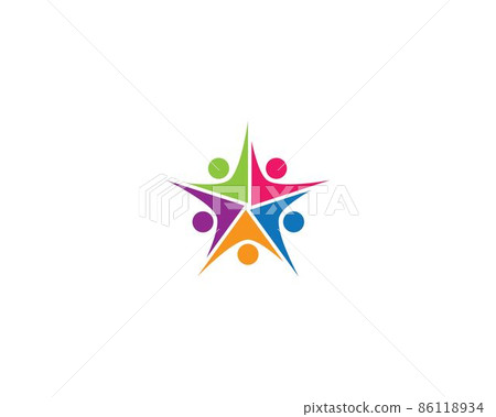 Teamwork vector icon 86118934