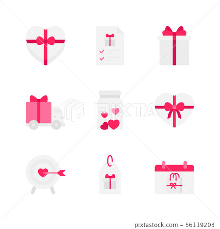 valentines and white day, love event icon series valentines and white day, love event icon series 86119203