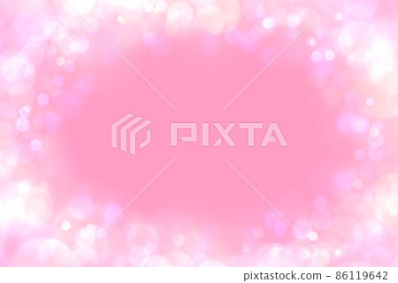 Valentine's pink cute background material valentine card frame 86119642
