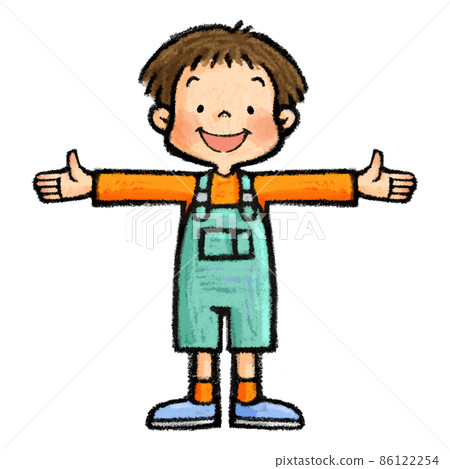 Child with both hands open Child with both hands open 86122254
