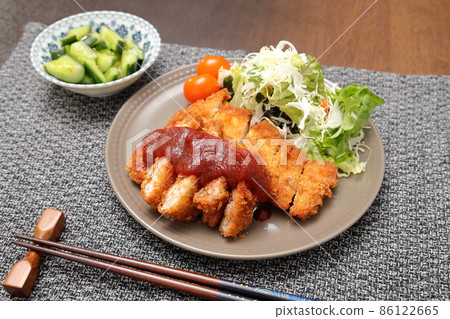 Pork cutlet set meal 86122665