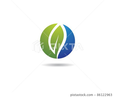 Leaf symbol vector icon 86122963