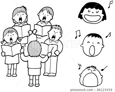 Children's school life Saijiki chorus 86123459