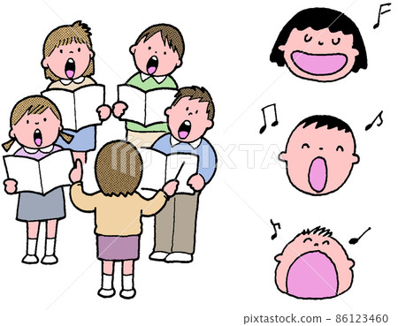 Children's school life Saijiki chorus 86123460