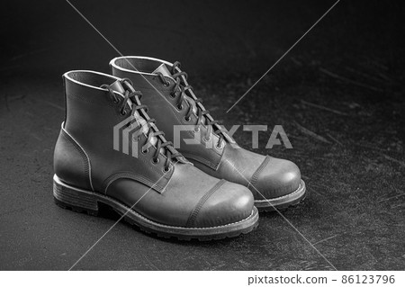 Handcrafted brown leather shoes 86123796