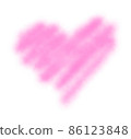 Spray graffiti heart symbol.  86123848