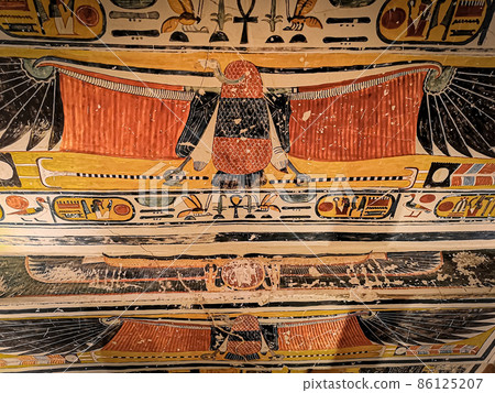 KV9, Kings' Valley No. 9, Tomb of Memnon, tomb of the pharaohs from the 20th dynasty: Ramses V and Ramses VI. 86125207