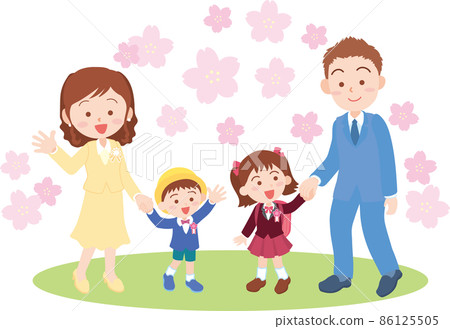 Entrance Ceremony Entrance Ceremony_Family of 4_Sakura no Hana 86125505