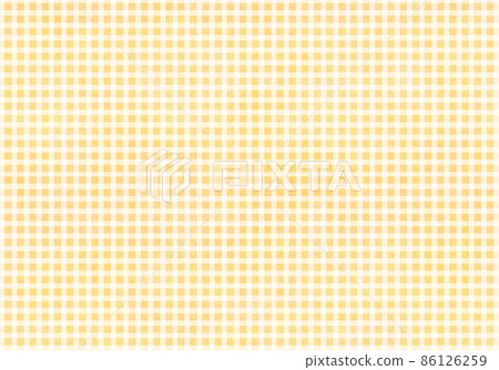 可愛的黃色和白色格子背景 86126259