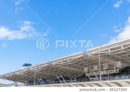 Niigata City, Niigata Prefecture, Niigata Airport in fine weather Niigata City, Niigata Prefecture, Niigata Airport in fine weather 86127260