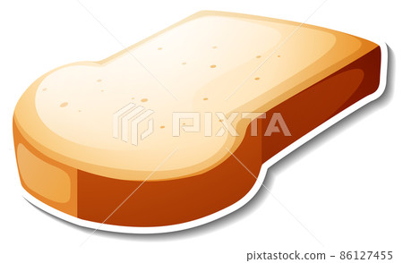 Isolated bread loaf in cartoon style Isolated bread loaf in cartoon style 86127455