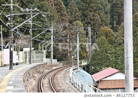 東京奧多摩青梅線“古里站”站台及周邊風景青梅線單線段奧多摩谷下車站立川 東京奧多摩青梅線“古里站”站台及周邊風景青梅線單線段奧多摩谷下車站立川 86127753