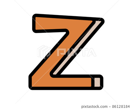 Handwritten alphabet vector illustration capital letter Z Handwritten alphabet vector illustration capital letter Z 86128184