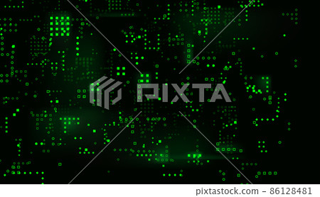 Abstract grunge grid polka dot background pattern. Spotted pea and green dots illustration. Vector. 86128481